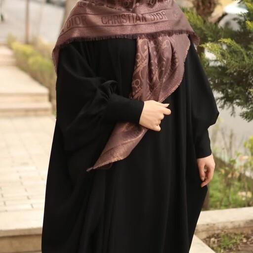 مانتو عبایی  با بند تنظیم سایز با پارچه سوپر الیزه درجه یک بدون الکتریسیته  در رنگ بندی فوق العاده